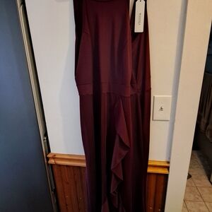 a new day  Burgundy Dress